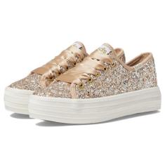 Imagem de Keds Tênis feminino Triple Up Glitter Celebrations (criança pequena), Glitter champanhe, 17