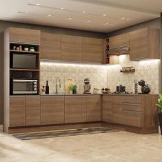Imagem de Cozinha Completa de Canto Madesa Glamy 479001 com Armário e Balcão (Se
