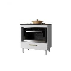 Imagem de Balcão Para Cooktop 1 Gaveta Branco Nicioli Branco