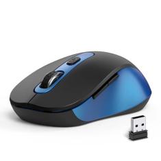 Imagem de Mouse sem fio para laptop, PC, Chromebook, Mac, MacBook, mouse silencioso com nano receptor USB, botão lateral, 2400 DPI, rolo antiderrapante, mouse de computador sem fio ergonômico de 6 botões -