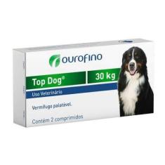 Imagem de Vermifugo Ouro Fino Top Dog Para Cães De Até 30kg - 2 Comprimidos