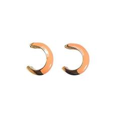 Imagem de Brinco Armazem RR Bijoux argola laranja dourado