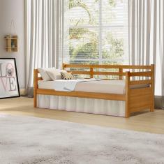 Imagem de Sofá Cama Para Copa Solteiro Madeira Maciça Enjoy Mona Mais Nicho - Imbuia - Cor: Marrom