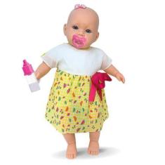 Imagem de Boneca Infantil Criança Menina Gabi Super Realista Mamadeira - Super T