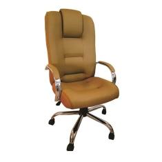 Imagem de Cadeira Escritório Presidente Classic Caramelo Cromada