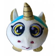 Imagem de Unicórnio Branco Pelúcia Squish Olho Grande 7Cm - Toyng 04