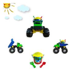 Imagem de Caminhão de Brinquedo Caçambão Praia + Balde - Kendy