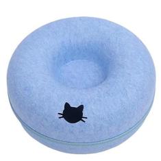 Imagem de Cama Grande Caminha Túnel Donuts Para Gato Casinha Pet Feltro Rosquinh