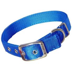 Imagem de Coleira para cães Hamilton Double Thick Nylon Deluxe Blue 2,54x50,8