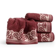 Imagem de Jogo/Kit de Toalhas 4 Peças Luxo Marrocos 100% Algodão  com Detalhes P