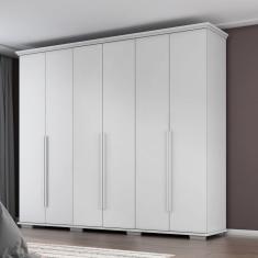Imagem de Guarda-roupa Everest Mdp 6 Portas 5 Gavetas Branco Absoluto