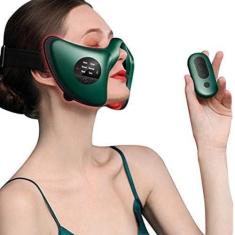 Imagem de Massageador facial elétrico inteligente em V, 5 modos/12 níveis de intensidade massageador facial, compressa quente de temperatura constante/rejuvenescimento de fótons/cobertura total