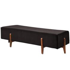 Imagem de Recamier Zurik Luxo Madeira Maciça Castellar Móbile Corino Preto