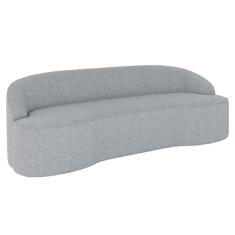 Imagem de Sofá 2 Lugares Para Sala De Estar Living 150cm Theo D06 Linho Cinza Claro - Mpozenato