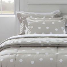 Imagem de Jogo Cama Casal 200 Fios Kacyumara 04 Peças Vintage Poa Marc