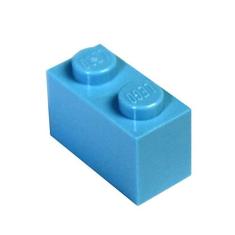 Imagem de LEGO Partes e Peças: Medium Azure (Deep Sky Blue) 1x2 Br