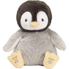 Imagem de GUND Baby Animado Kissy The Penguin Stuffed Animal Pelúcia, Preto/Branco/Cinza, 12"