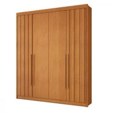 Imagem de Guarda Roupa De Solteiro Ripado Grecia Cinamomo Conquista