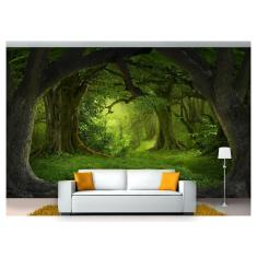 Imagem de Papel De Parede Floresta Natureza Árvores 3D 3M² Xna188