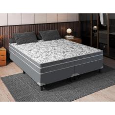 Imagem de Cama Box Bipartido Queen + Colchão Portobel De Molas Ravena