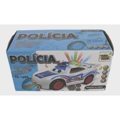 Imagem de Brinquedo Menino Carrinho De Polícia Com Luzes 3D Som Luz. - Toy King