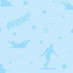 Imagem de Papel de Parede Infantil Futebol Gol 2,70x0,57m