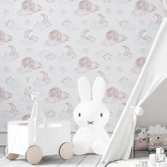 Imagem de Papel de Parede Adesivo Nuvem, lua infantil N03128 Rolo de 0,58x3,00