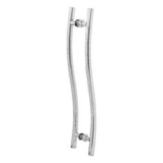 Imagem de Puxador De Porta Tubular Curvo S 1 Metro - Metalcromo