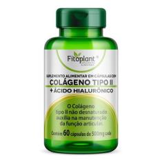 Imagem de Colágeno Tipo Ii + Ácido Hialuronico 500Mg 60Caps Fitoplant