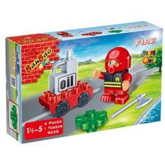 Imagem de Blocos De Montar Bombeiro Carro De Abastecimento 9636 Banbao