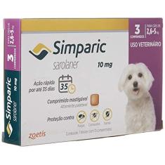 Imagem de Simparic 10mg para cães de 2,6 a 5kg com 3 comprimidos