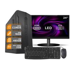Imagem de Computador Completo i7 6Ger 16Gb SSD480Gb Monit24 Video 2Gb