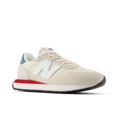 Imagem de New Balance Tênis masculino 237 V1, Linho/branco/azul elementar, 41