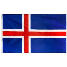 Imagem de Bandeira da Islandia 145cm x 90cm da Marca Minha Bandeira - Dupla Face
