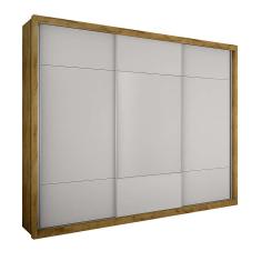 Imagem de Guarda-Roupa Casal 3 Portas Gavetas Trento II Novo Horizonte