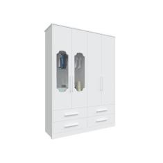 Imagem de Guarda Roupas Bebe Moveis Peroba Charlo Noah 04 Portas Mdf