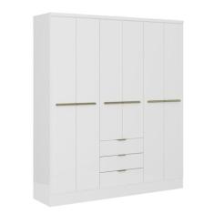 Imagem de Guarda Roupa Casal 6 Portas Troy Carraro Branco