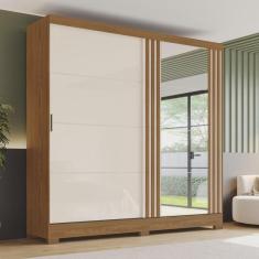 Imagem de Guarda-roupa Solteiro 2 Portas de Correr 3 Gavetas com Espelho B352