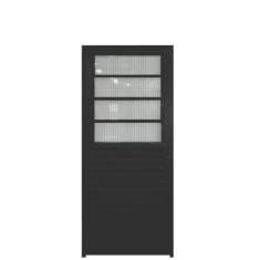 Imagem de Porta de Alumínio com Basculante 210x90cm Lado Direito Hale Esquadrias