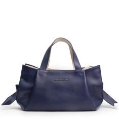 Imagem de BOLSA FEMININA EM COURO ALÇA DE MÃO PRETO COM CARAMELO “REGINA ZAQUI”-Feminino