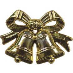 Imagem de Decoracao De Natal Enfeite Sino 4Cm Ouro Pct.C/10 - Natalino