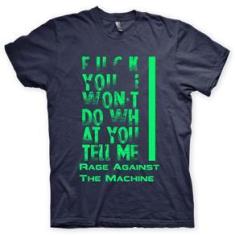 Imagem de Camiseta Rage Against The Machine Marinho e Verde em Silk 100% Algodão