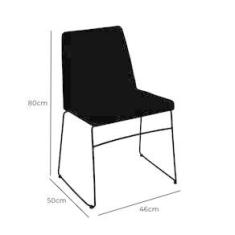Imagem de kit Duas Cadeiras Paris  Jeans- OOCA Móveis