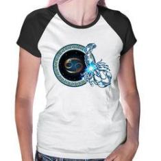 Imagem de Baby Look Raglan Signo Câncer Astrologia - Foca Na Moda
