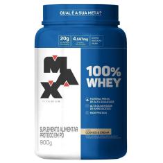 Imagem de 100% Whey Max Titanium 900g Pote-Unissex