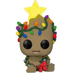 Imagem de Funko POP! Marvel Holiday Groot com Luzes (Glow in The Dark), Exclusivo