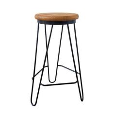 Imagem de Banqueta Média para Cozinha Bar Balcão Bistrô Mesa Hairpin - MM DECOR 