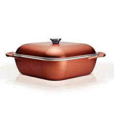 Imagem de Cacarola Quadrada 28Cm 5,5L Lyon  - Aluminio Com Revestimento Antiaderente