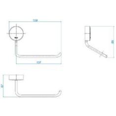 Imagem de Papeleira Net Cromado Deca