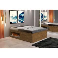 Imagem de Cama Box Casal com Sapateira 138cm Laura Yescasa Jequitiba